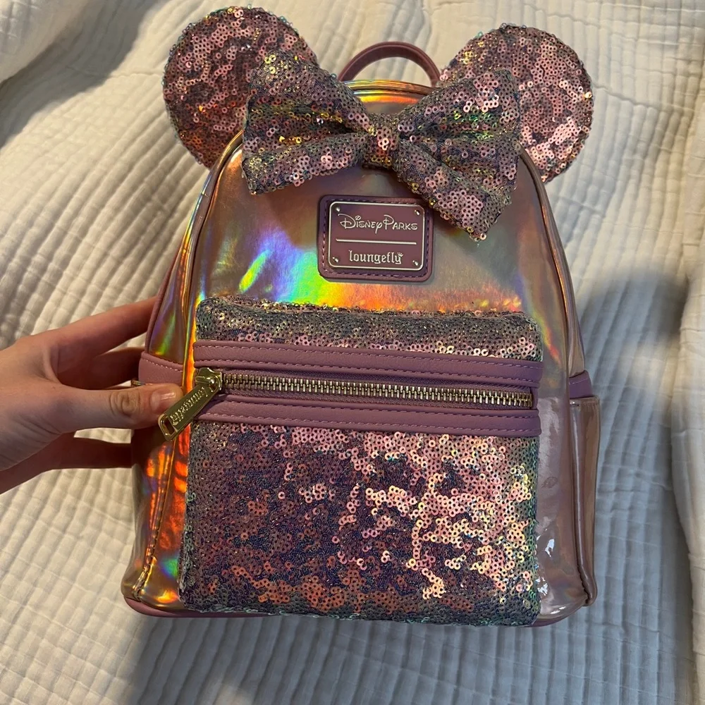 NWT Disney Pink 50th EARidecent Loungefly Backpack - Picture 1 of 5
